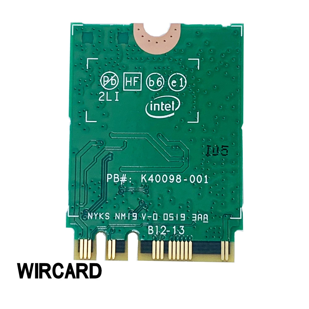 WIRCARD для двухдиапазонной беспроводной сети AX200 2400 Мбит/с AX200NGW NGFF M.2 BT 5 0 Wi Fi сетевая