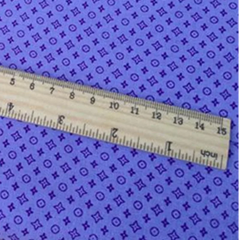 7 шт. 25*25 см Новое поступление фиолетовая Цветочная сетка 100% хлопок ткань для