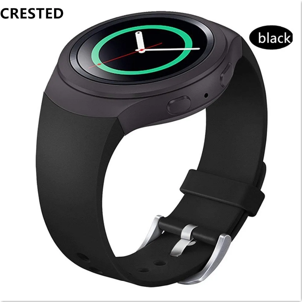Хохлатый спортивный ремешок для samsung Galaxy gear S2 band R720 R730 Смарт-часы силиконовый браслет на запястье correa ремешок для часов