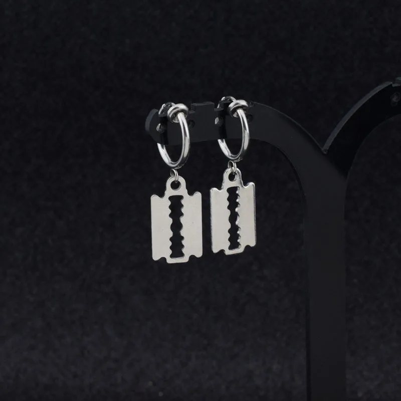 Женские и женские серьги в стиле панк из нержавеющей стали крест звезда мир