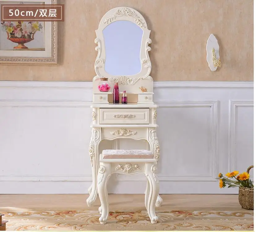 European dressing table bedroom modern minimalist dressing table small apartment variety 50/60/70/80 mini dressing table