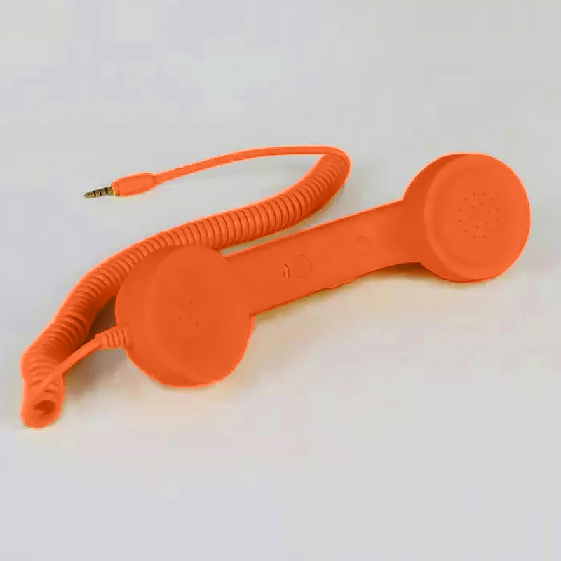 Orange Модный Микрофон ретро телефон сотовый телефон приемник необычный подарок мобильный телефон приемник S288 - Цвет: Orange