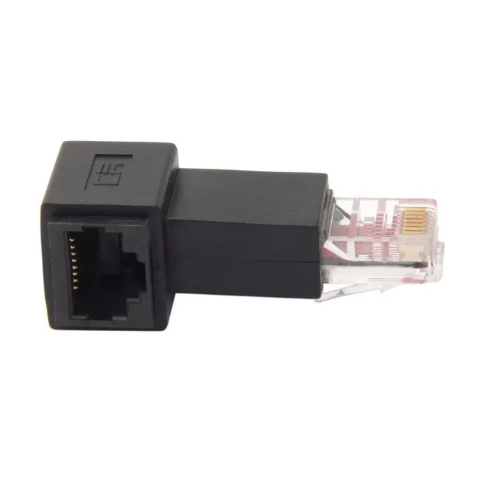 Правый угловой 90 градусов 8P8C FTP STP UTP Cat 5e папа мама Lan Ethernet Сетевой удлинитель