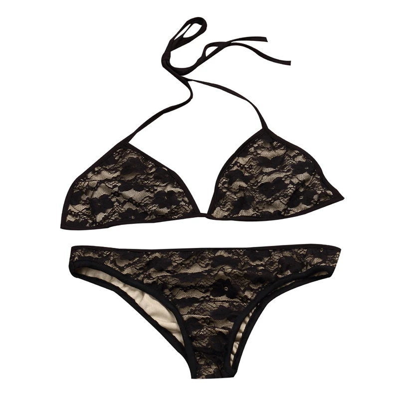 Women Sexy Lace Bikini Set Bathing Traiangle Suit Beachwear Swimsuit Swimwear Summer New | Женская одежда
