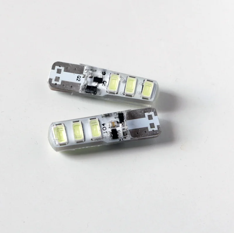 Бесплатная доставка 100 шт./лот T10 6SMD W5W 5630 LED клиновидная Синусоидальная лампочка