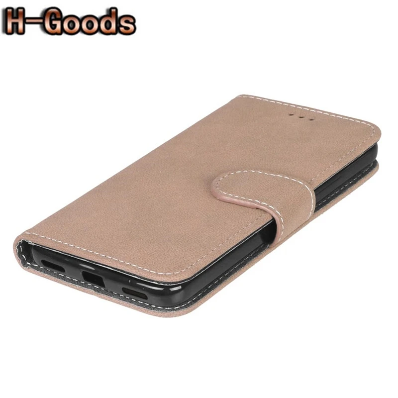 H-Goods Luxury PU Leather + Silicone Phone Case For Huawei Y6 Wallet Flip Cover Fundas Honor 4A | Мобильные телефоны и