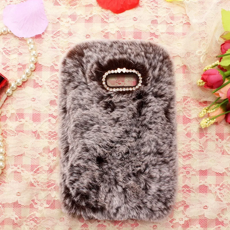 Теплый чехол с кроличьим мехом для LG Q6 Q8 Q9 телефона блестящий G6 G5 SE G4 блестящими