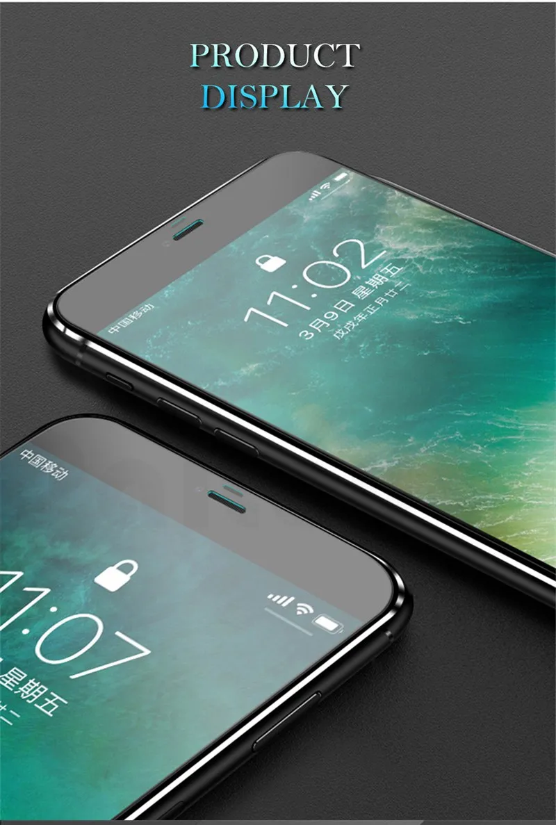Закаленное стекло с металлическими краями для Apple iPhone 11 Pro Max X XR XS Max 7 8 6 6s Plus, полное покрытие, Защитная пленка для экрана