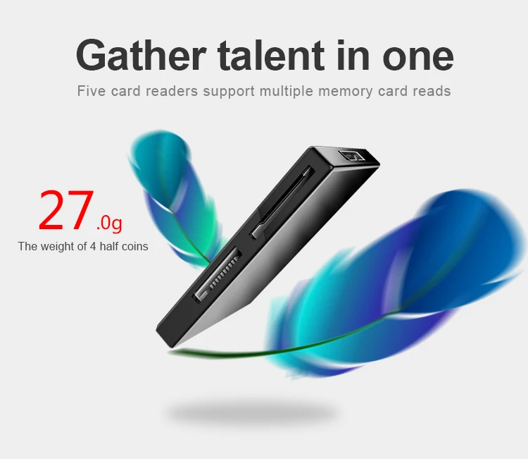 Llano 7 в 1 USB 3,0 считыватель смарт-карт флэш мульти-карт памяти для TF/SD/MS/CF 4 карты чтения sd/Micro SD/usb карты