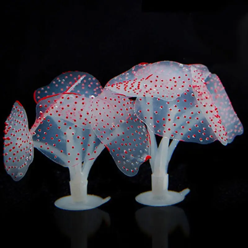 Аквариумная светящаяся искусственная Медуза силиконовая Имитация водных