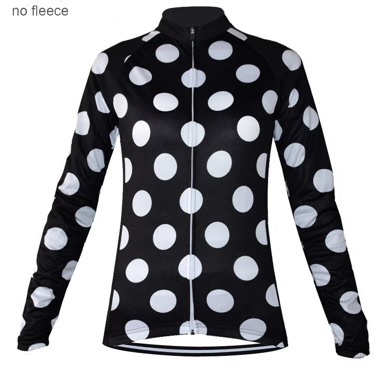 

Women long sleeve cycling jersey ropa ciclismo black clothes bike wear MTB sport Bicycle shirt winter Fleece & no Fleece