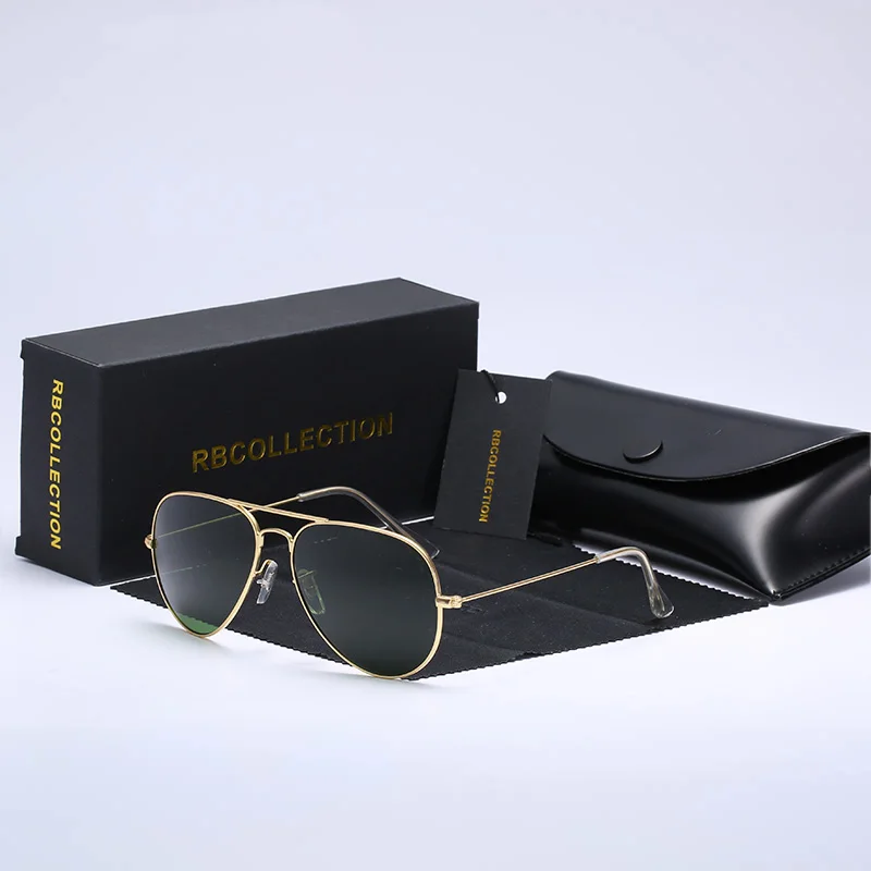 R.BCOLLECTION металлическая оправа для стеклянных линз солнцезащитные очки мужчин и