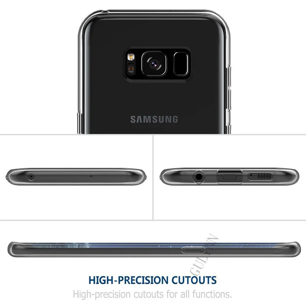 Ультра тонкий прозрачный силиконовый чехол для samsung Galaxy S9 S8 A6 A8 плюс Чехол J3 J4 J5 J6 J7