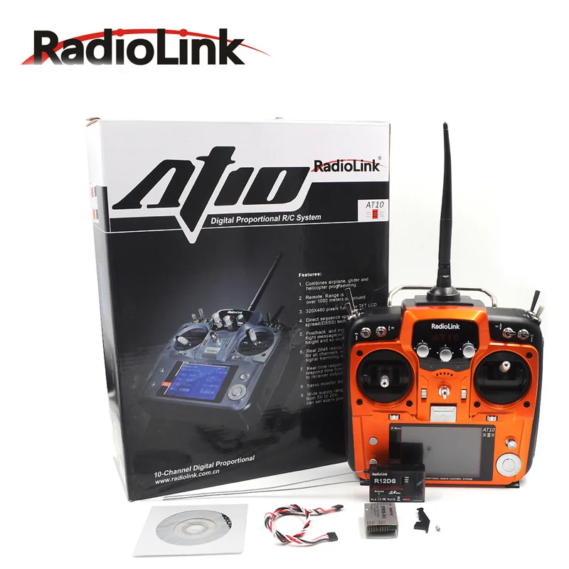 radiolink AT10 II 2,4 ГГц 12CH пульт дистанционного управления передатчика с R12DS приемник RC сделано Квадрокоптер