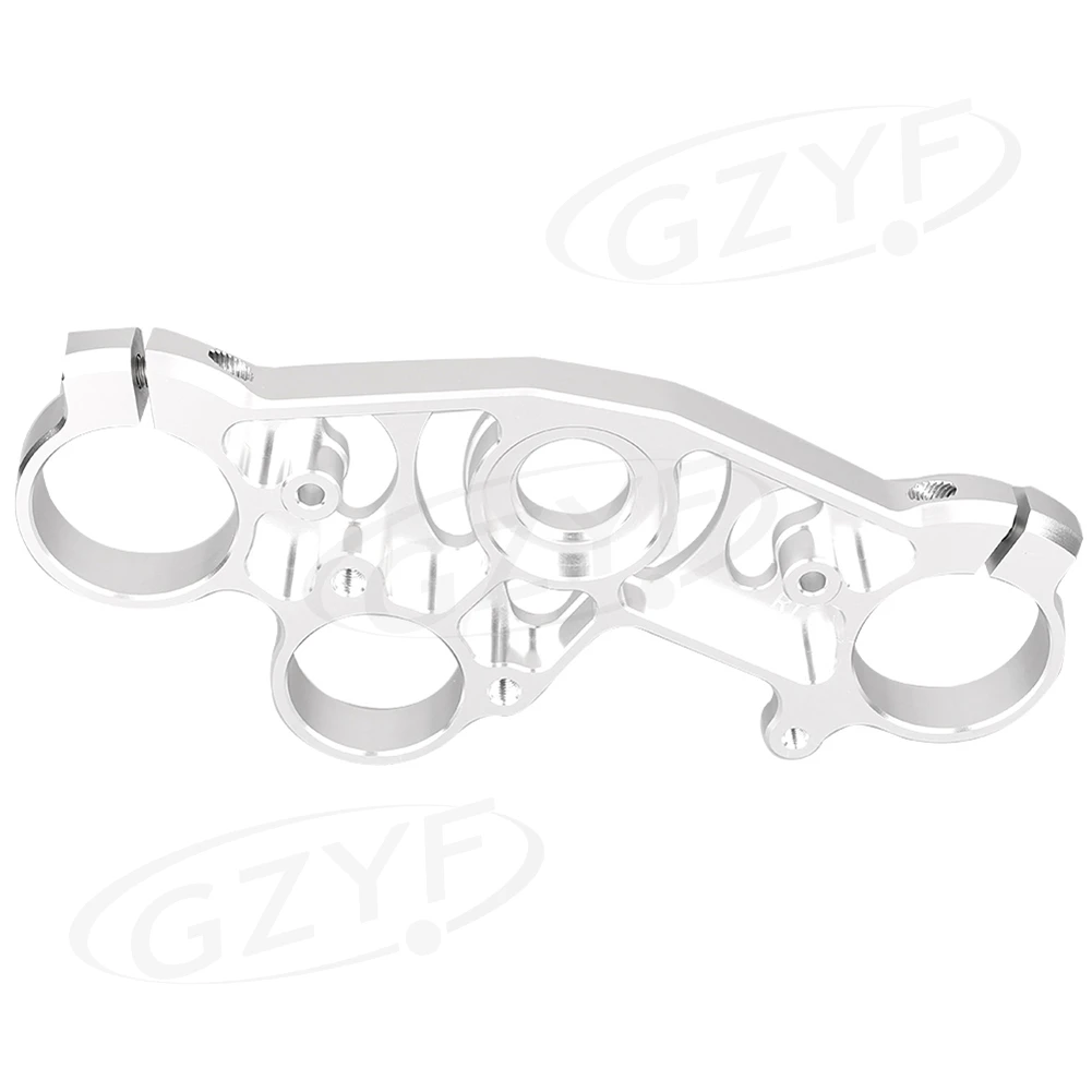 Silver Для Yamaha YZF R1 передний верхний зажим тройной дерево 2004 2005 2006 ЧПУ Алюминиевый сплав аксессуары для мотоциклов - Цвет: Silver