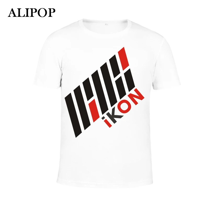 Корейская модная Футболка KPOP с надписью IKON Bob SOLO HOLUP альбом CERT концерт хлопковая K