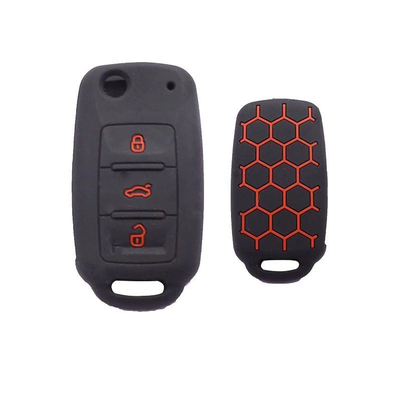 Xinyuexin 3 кнопочный ФОБ для VW Passat Polo Golf Touran Bora Smart Key Shell Protector Holder | Автомобили и