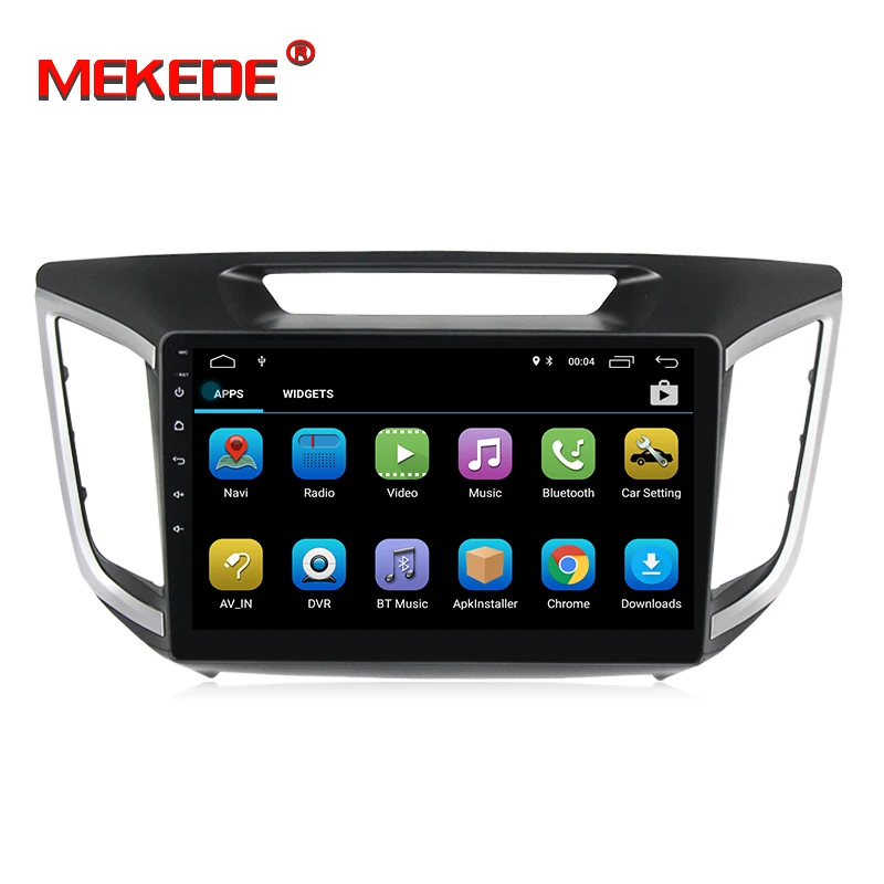 10," 1024x600 HD Quad 4 ядра Android 8,1 автомобильный DVD для hyundai Creta IX25-18 с Оперативная память gps радио навигации