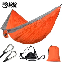 portable 2 person parachute hammock tent double garden hamaca rede de dormir camping hamac 300175cm european standard hamak