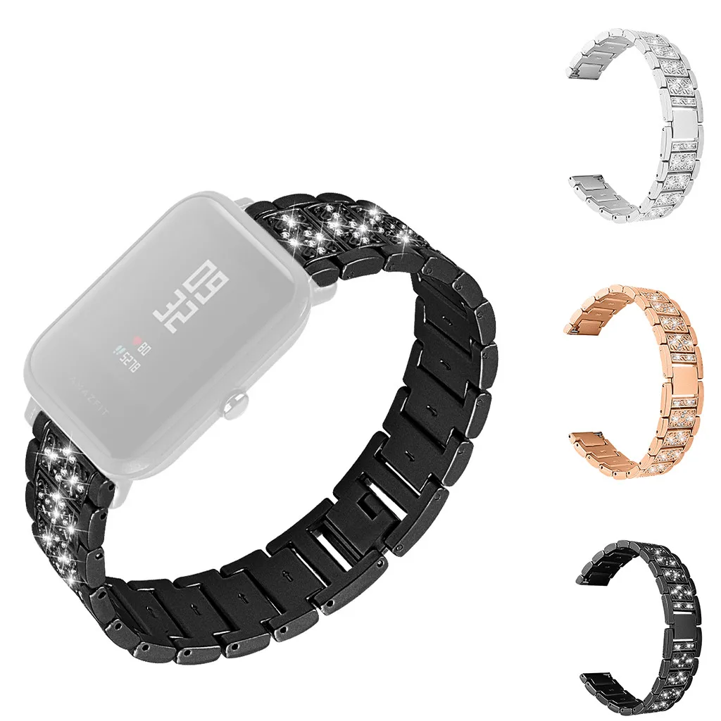 Браслет для часов Xiaomi Huami Amazfit Bip Youth Watch металлический ремешок с