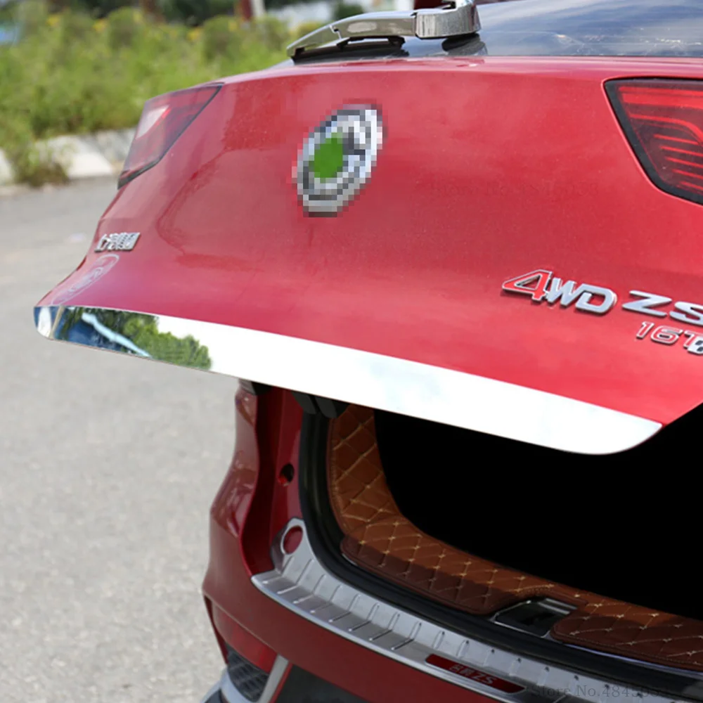 AITWATT Серебристая Задняя Крышка багажника из нержавеющей стали крышка двери