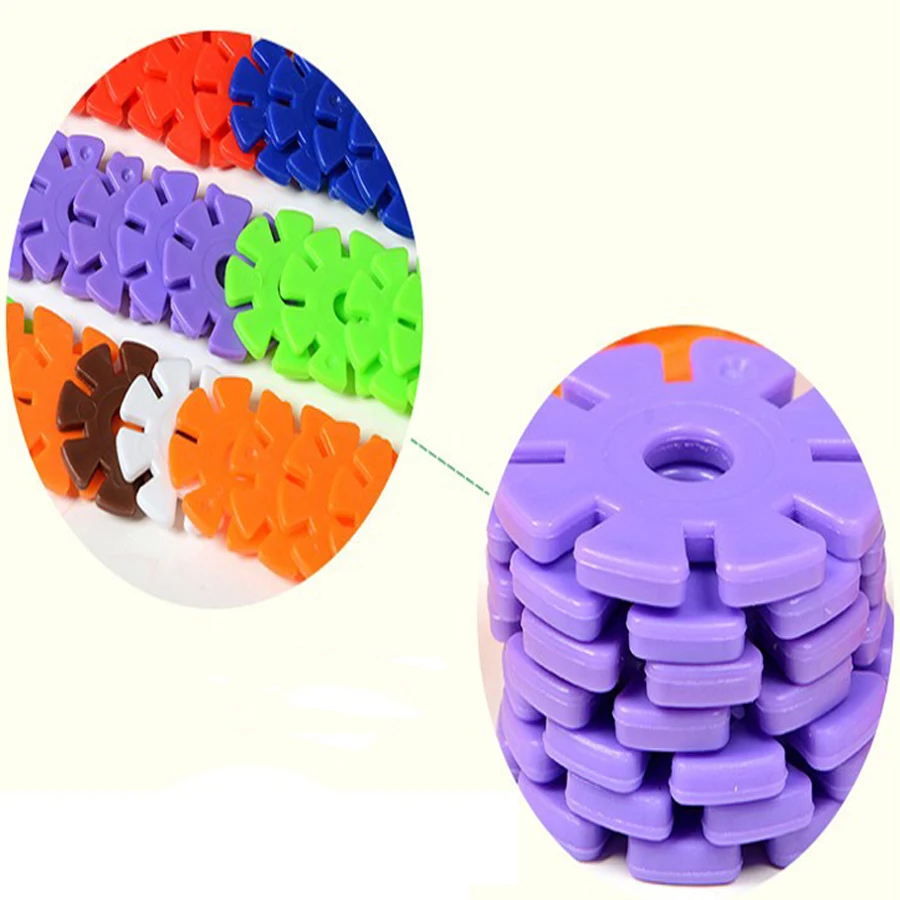 100 шт. Детский конструктор снежинки|building toys|assembly toytoys blocks |