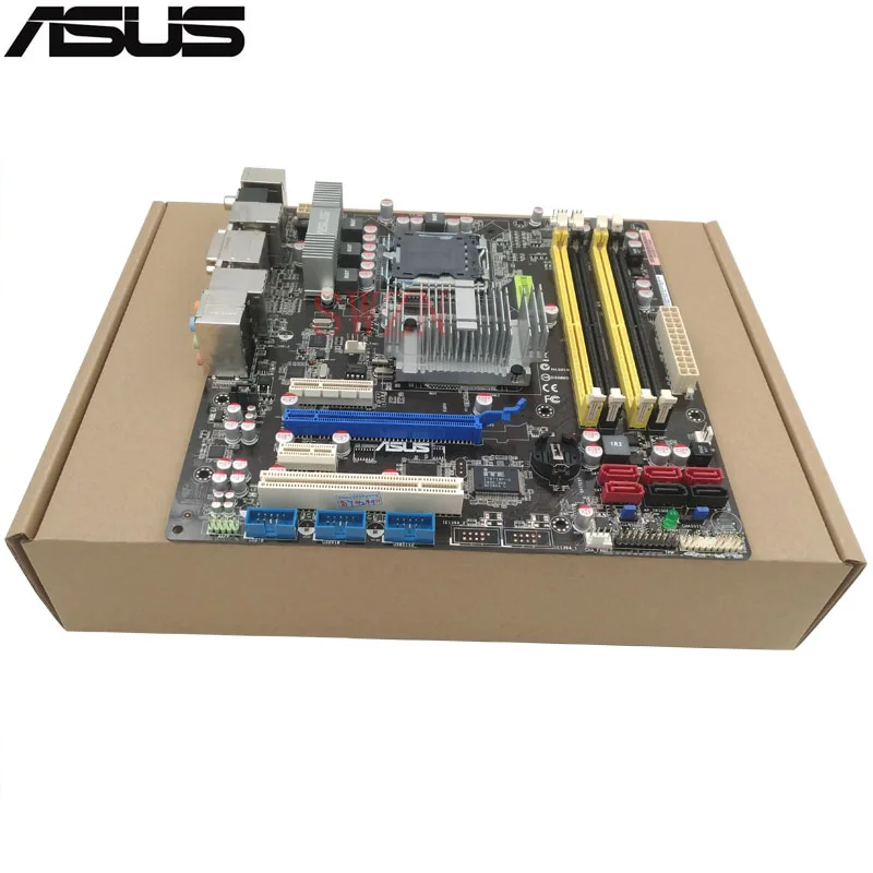 Оригинальный использовать сервер материнская плата для Asus P5N VM WS Socket 775 максимум 4