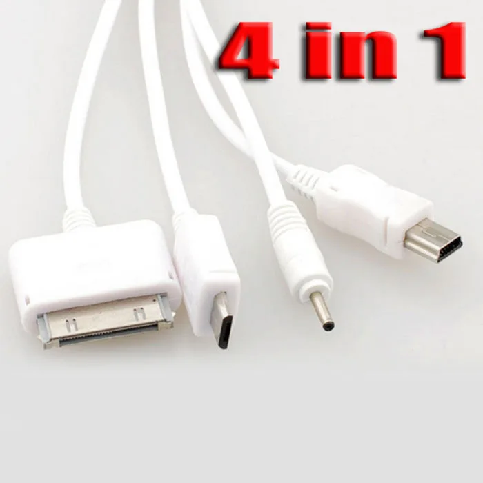 Новинка 2016 Универсальный 4 в 1 USB зарядное устройство для телефона Мульти Кабель