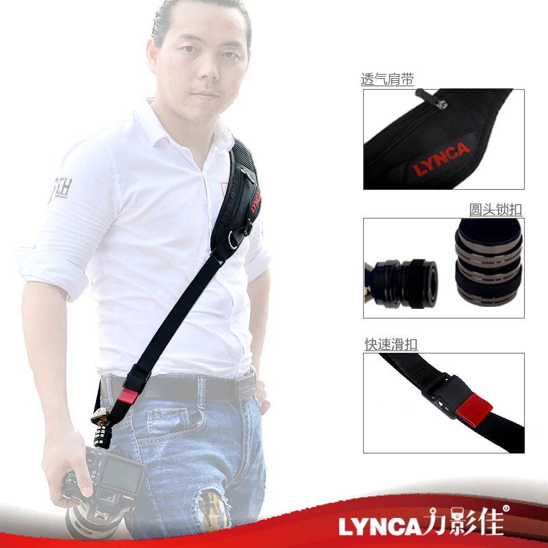 LYNCA AK 47 ремешок для фотокамеры SLR быстросъемный шейный комфортный релиз DSLR камеры