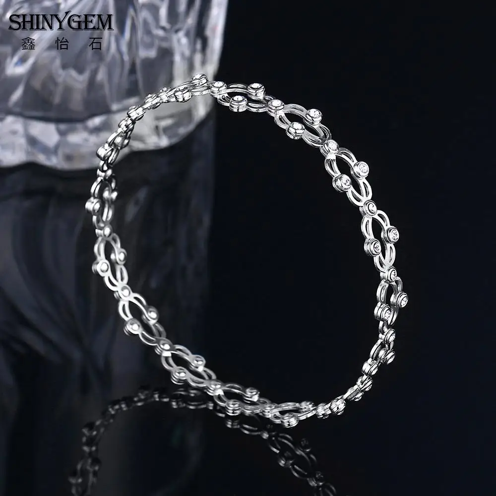 ShinyGem Регулируемые кольца двойного назначения свадебные ювелирные изделия розовое золото/Серебро CZ Кристалл волшебные кольца уникальные полые кольца на палец для женщин