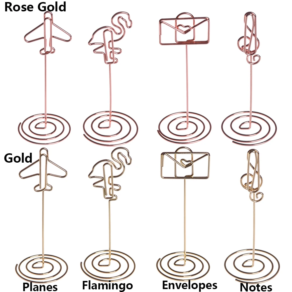 Модный держатель для карт с романтическим рисунком фламинго зажим заметок