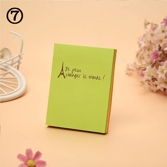 7 100 страниц мультфильм красочные блокноты для записей Post It многоцветный Стикеры для планирования kawaii наклейки-памятки офисные школьные принадлежности - Цвет: 7