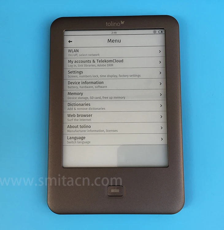 4 ГБ свет для чтения электронных книг WiFi e Book Tolino Shine ink 6 дюймов Сенсорный экран
