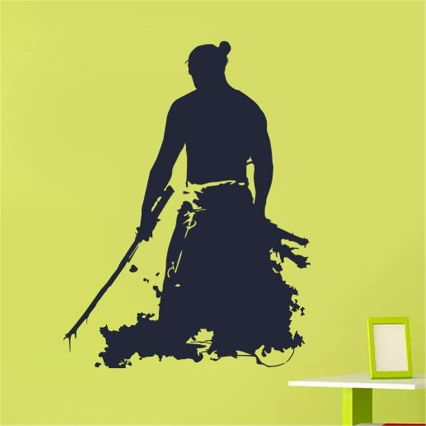 Комиксов Цитата аниме японских самураев пластичный монтаж воин настенные