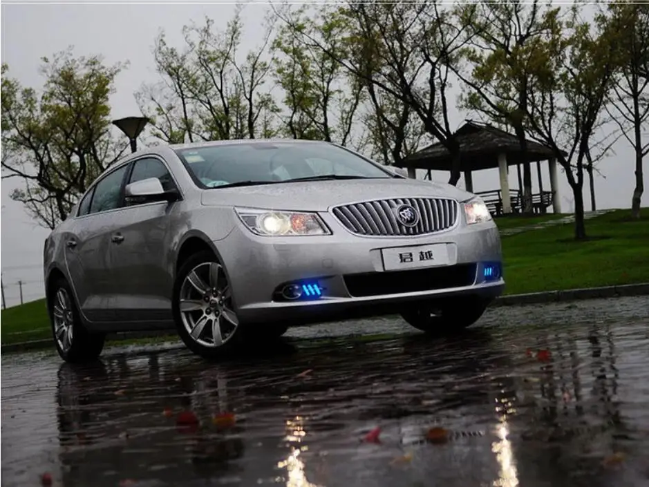 1 комплект фар бампера для Buick Lacrosse дневного света 2009~ 2012y автомобильные аксессуары светодиодный DRL фары для Лакросса противотуманные фары