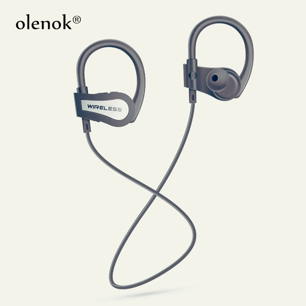 Bluetooth наушники спортивные с микрофоном HD стерео потенные для тренировок в