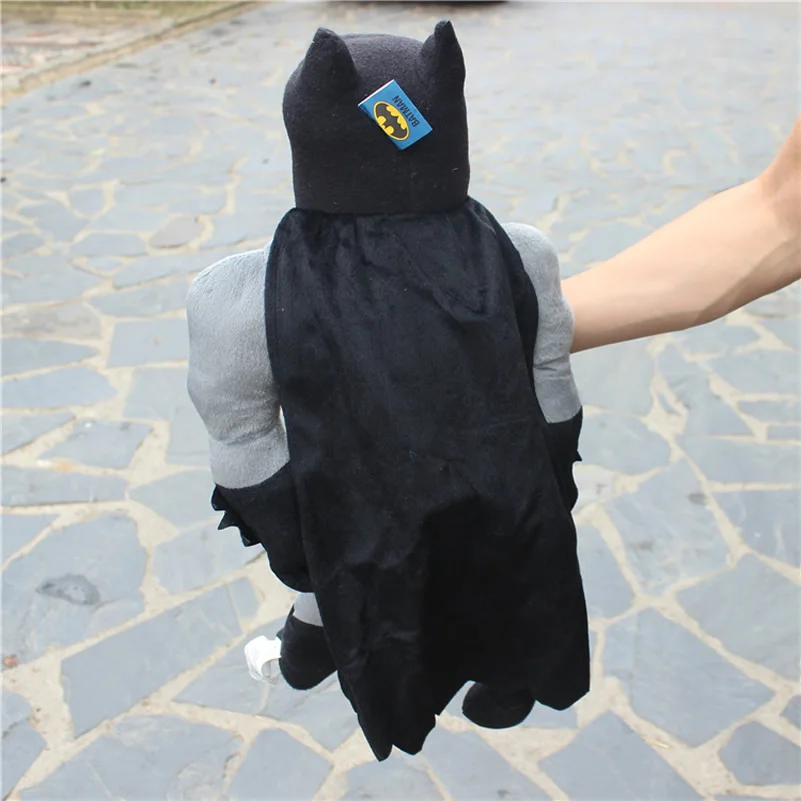Free shipping 1pcs 60cm Superhero Batman Plush Toys 23.6'' Batman figure Stuffed Plush Soft Doll for boy gift