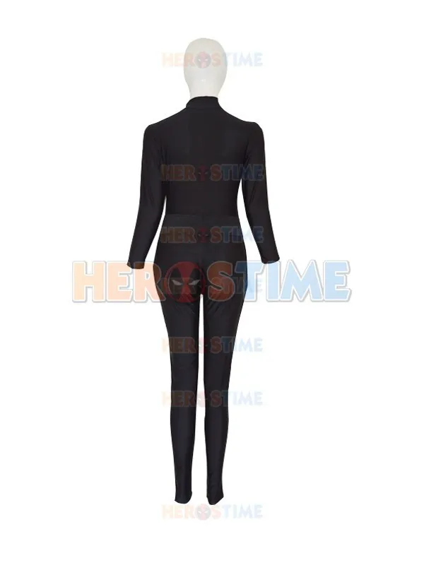 Классический черный костюм супергероя Женский из лайкры и спандекса вдовы для
