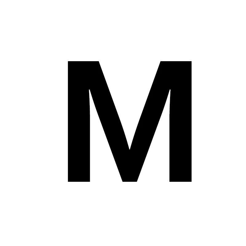 Унисекс, золото, серебро, цвет, A-Z, 26 букв, первоначальное имя, кольца для мужчин и женщин, геометрический сплав, креативные кольца на палец, ювелирные изделия - Цвет основного камня: M