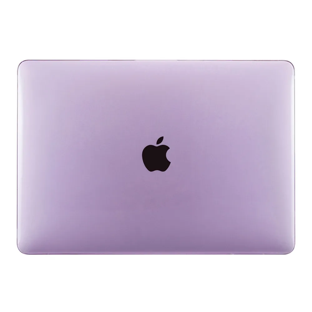 Purple Кристальный Жесткий Чехол для ноутбука Macbook pro Air retina 11 12 13 15 с сенсорной панелью для MacBook New Air 13 A1932 чехол EGYAL - Цвет: Purple