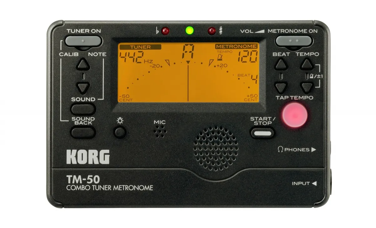 Korg TM-50 TM-60-тюнер/Метроном Черный и белый используется для духовых, гитарных, гавайских и фортепианных клавишных инструментов - Цвет: TM50 Black