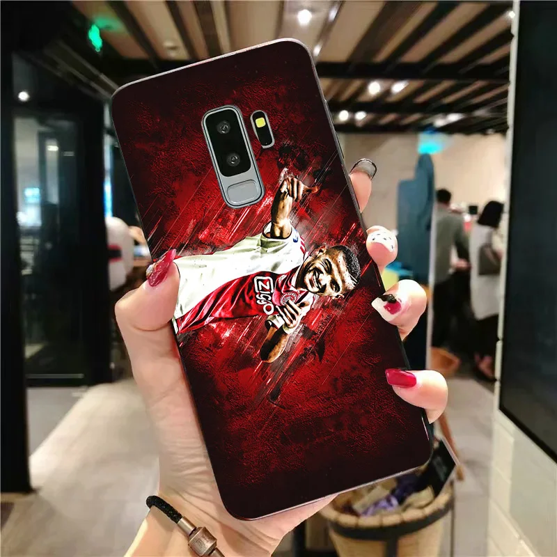 Yinuoda чехол для телефона Ajax команды samsung Galaxy Note4 5 9 A7 A8 A9 2018 черный мягкий Уретановый