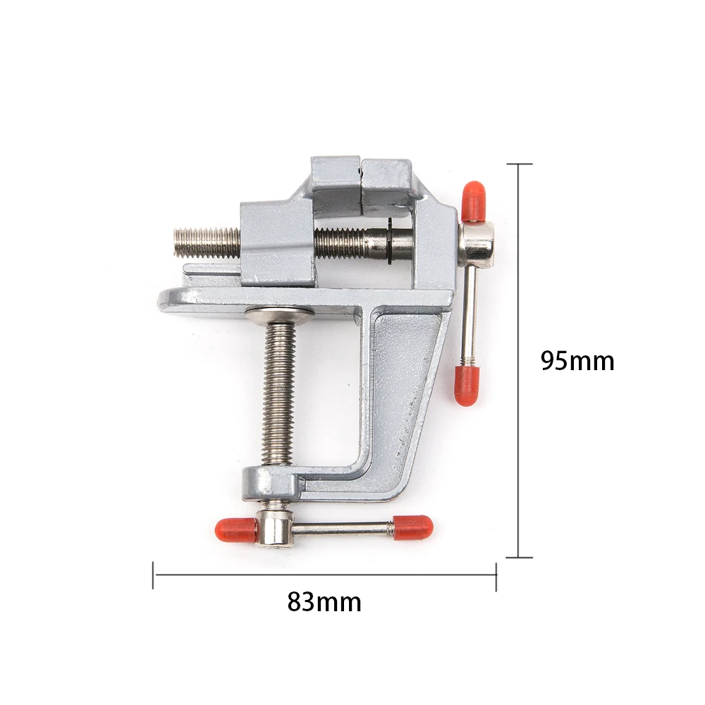 Мини алюминиевый настольный Поворотный замок зажим тиски Ремесло Ювелирные