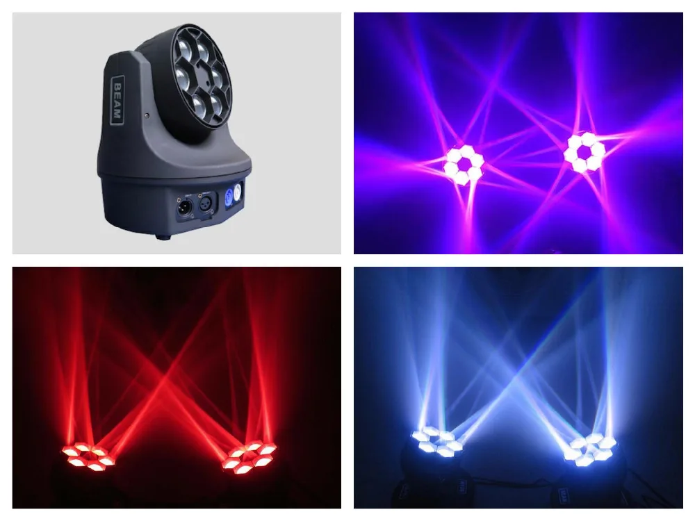 Bee Eyes Osram/Cree 6x15 Вт RGBW 4в1 LED Quad Moving Head Beam Lights 6x12 W 6x10w b eye | Лампы и освещение