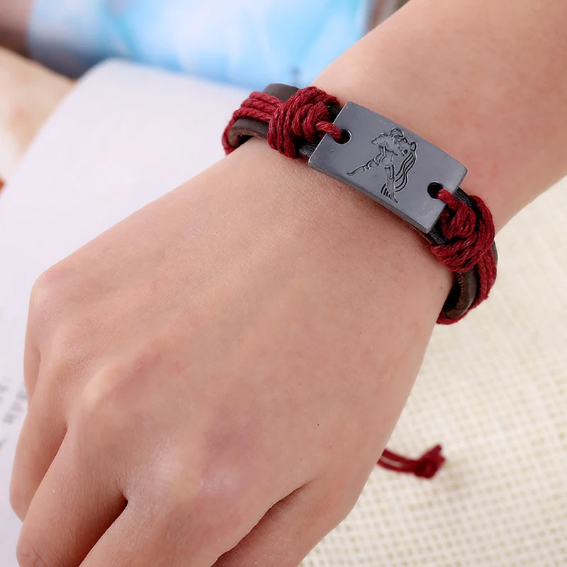 Браслет из конопляной кожи с созвездиями для мужчин и женщин ювелирное изделие