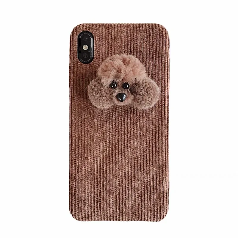 Милый мультяшный чехол с собакой для iPhone XS Max XR X 6 6S 7 8 Plus чехлы телефонов 3D