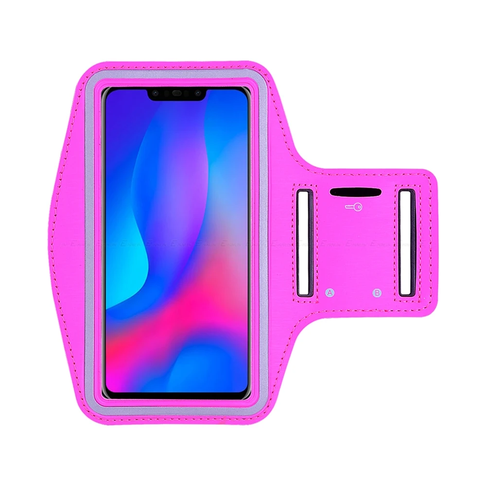 Rose Чехол на руку для HuaWei Nova 5 5T 5Z 5i 4e 4 2i 2S 2 3i 3e 3 Smart Young Pro Lite Plus Sport Running Gym Phone Bag - Цвет: Rose