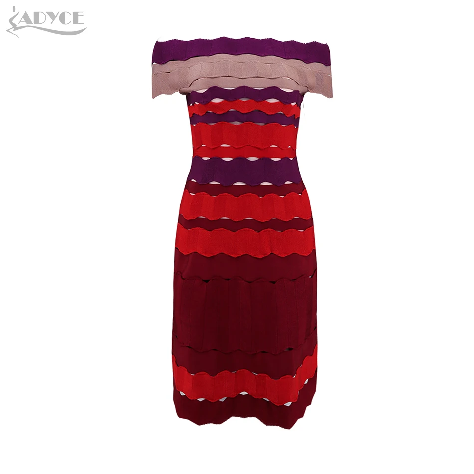 Adyce 2019 Элегантное летнее Бандажное платье сексуальное с вырезом лодочкой