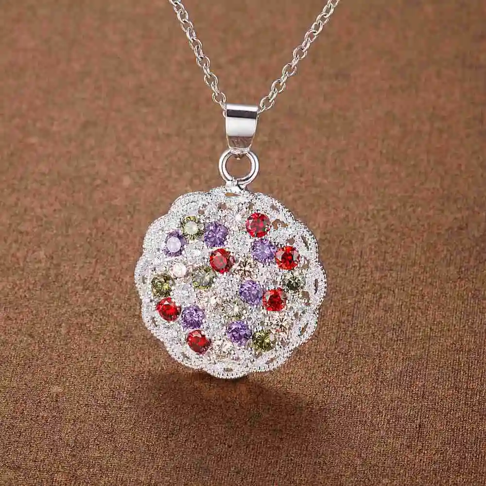 Ожерелье из стерлингового серебра 925 пробы ожерелье с кристаллами в стиле хип-хоп