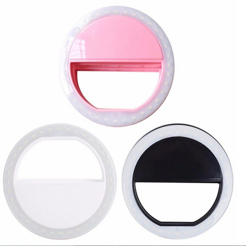 Кольцевой светильник для селфи портативная Led-вспышка камеры смартфона Xiaomi iPhone